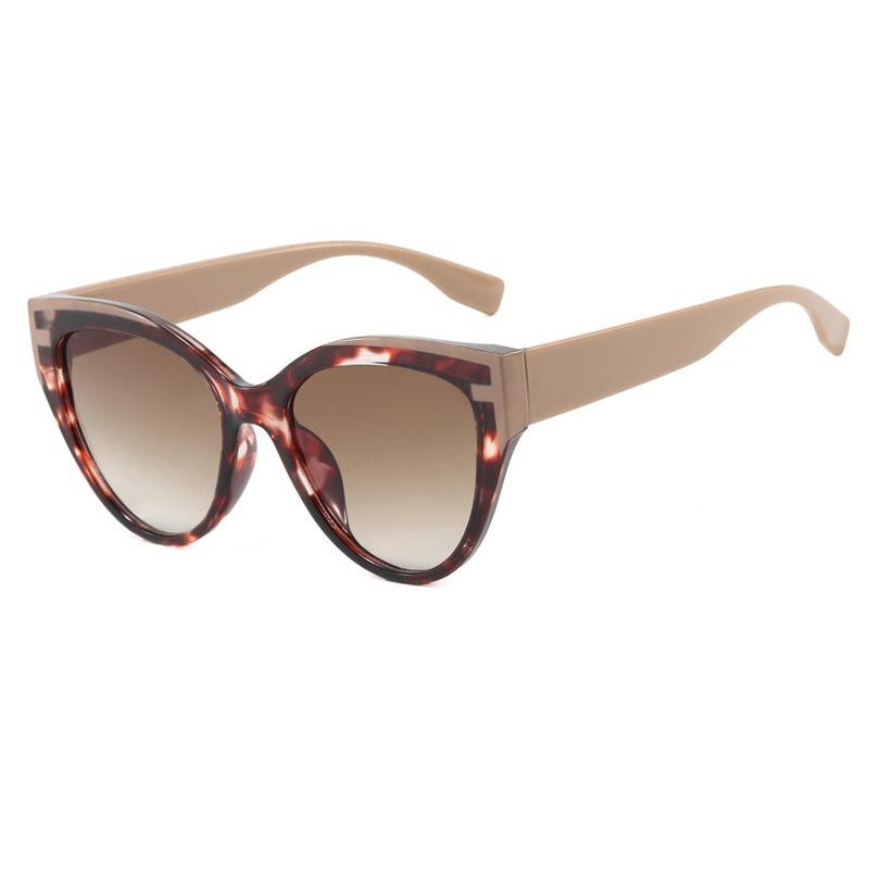 Vintage Cat Eye Sunglasses Women Elegant Fashion Brand Designer Retro Sun Glasses Splicing Colors Lunette De Soleil Femme UV400
