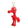 Cartoon Simulation Horse Stuffed Keychain Exquisite Craftsmanship Stuffed Pony Black Red Fantasy Style Horse Room Decoration