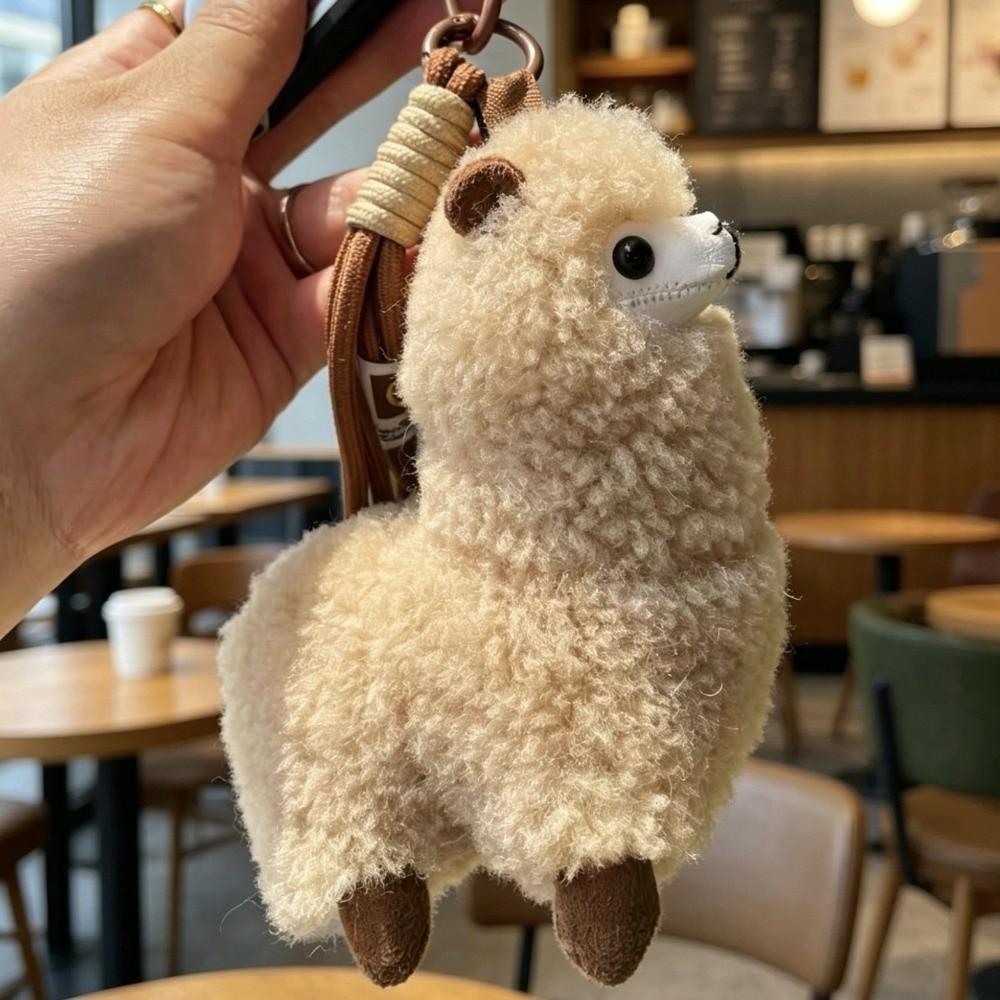 Leichte Alpaka-Plüsch-Anhänger Spielzeug Samt Stofftier Taschenanhänger Geschenke