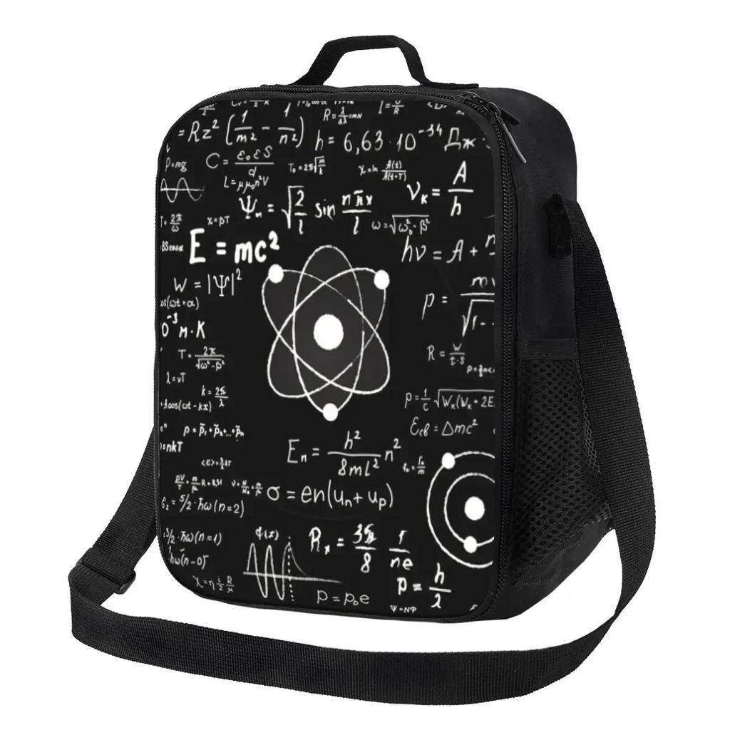 Geek Wiskunde Leraar Geïsoleerde Lunch Draagtas voor Vrouwen Wetenschap Natuurkunde Draagbare Koeltas Thermische Voedsel Lunchbox Werk School Reizen
