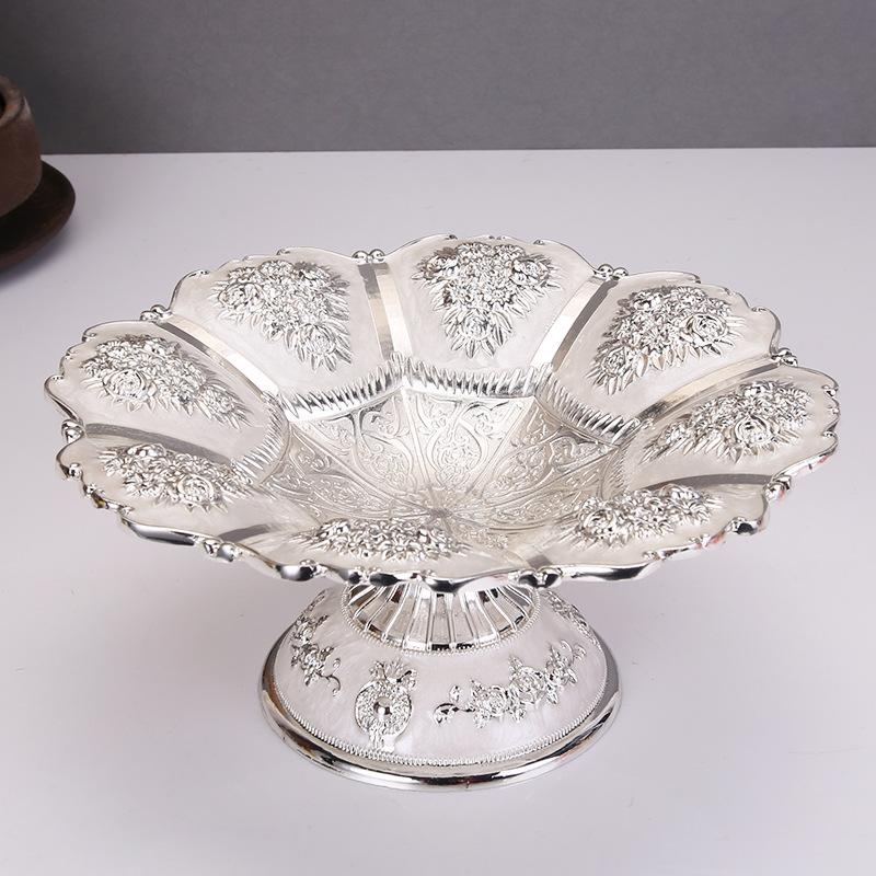 Fruit Plate Nordic Style Home Creative Fashion Living Room Metal Small Exquisite Fruit Plate Ornament