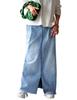 Antiqua Denim Free Size Light Blue Women's Skirt, Long, LA-00015, 32,