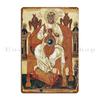 DORA Tin Sign The Holy Trinity With The Saints Metal Sign Poster Customized Wall Decor Party Decoration Mural Tin Sign Poster