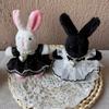 Plush Long Ears Rabbit Keychain Pendant Lovely Hanging Decoration Bag Pendant