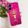 For Infinix Smart 20 X6840 X6840B Crown Letter Phone Case For Infinix Smart20 Black Silicone Soft Cases