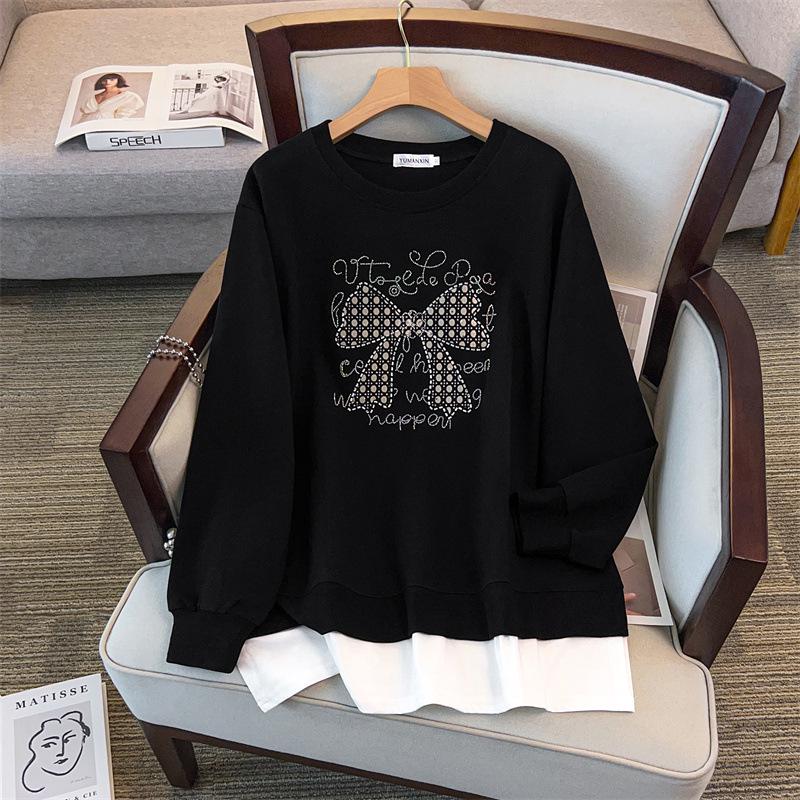 Plus Size Loose Autumn Hoodie, Bust Sizes 200/300 Jin (150/160-1107)