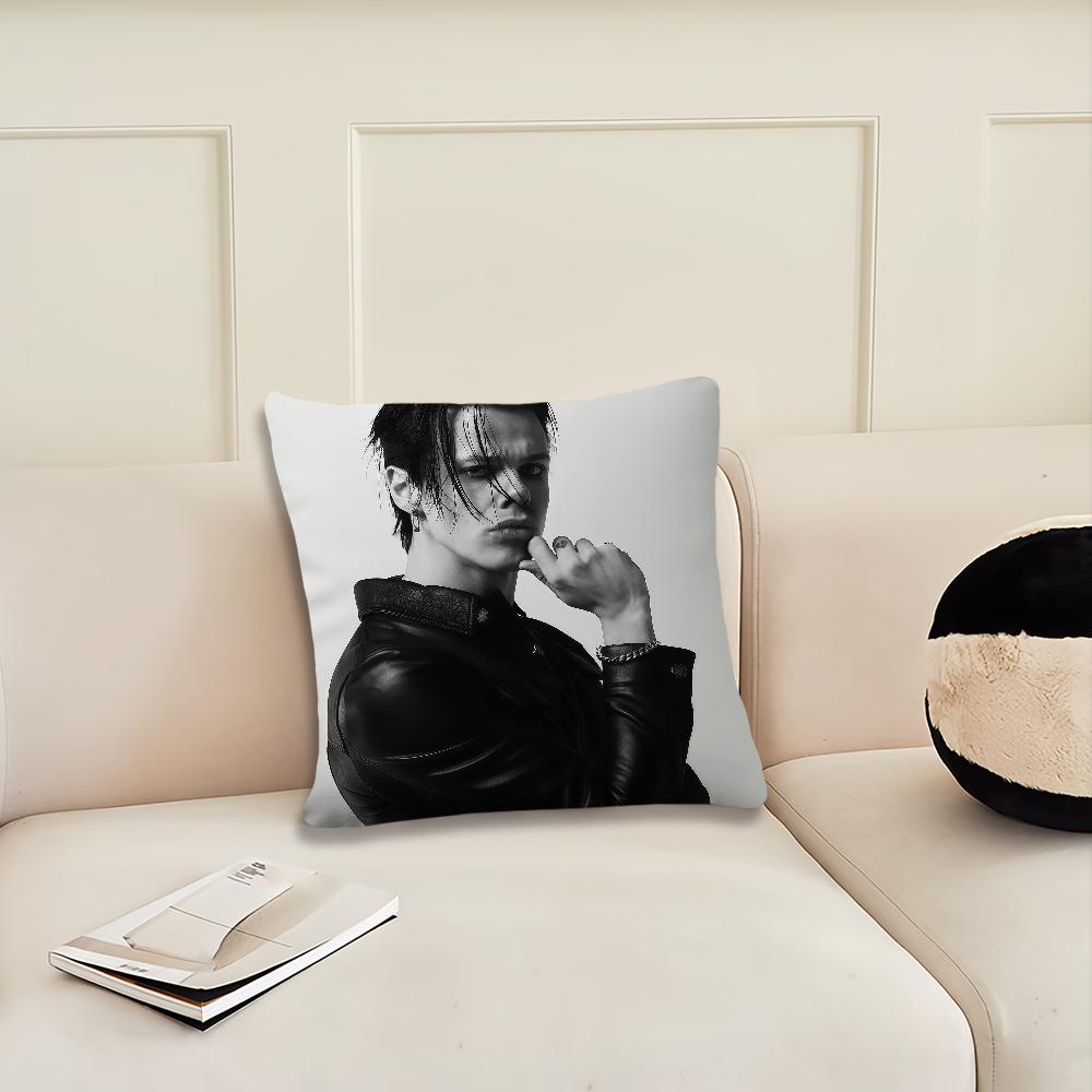 Y-UNGBLUD Ldols Singer Cushion Cover Pillow Cover Decoration Room Home Sofa Living Office Car Nordic Simplicity