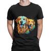Golden Brothers Classic Funny 100% Cotton T-Shirt Labrador Retriever Tees Tops For Men