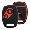 2 knop Autosleutel Case Shell Afstandsbediening Fob Cover Silicon Rubber Case Voor Honda Civic Insight Fit SRV FRV akkoord 7 Jazz Gr8 150 R Auto