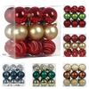 18-Piece Electroplated Christmas Tree Ornament Set: Painted Hanging Balls for Holiday Decoration