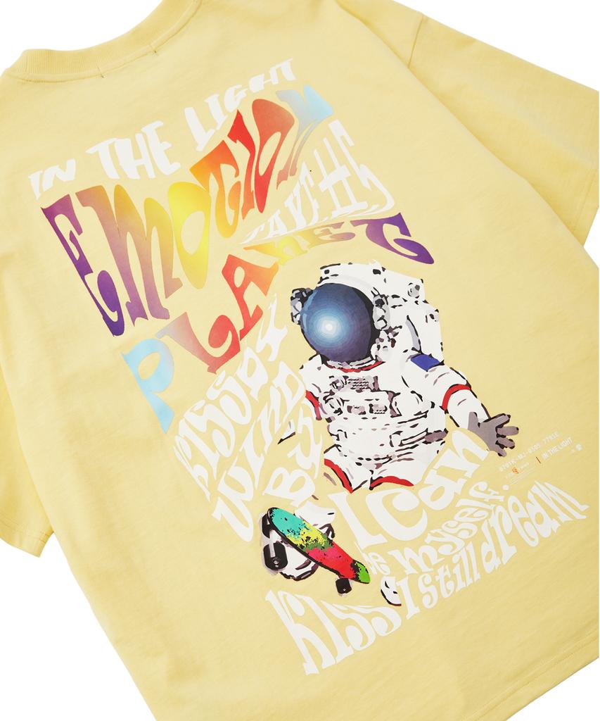 EMOTION PLANET Emotion Space Boy Short Sleeve T-Shirt (Yellow)