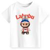 New Labubu Children's T-shirt Cartoon LABUBU Pattern Round Neck Short Sleeve Casual Versatile Girls' Top