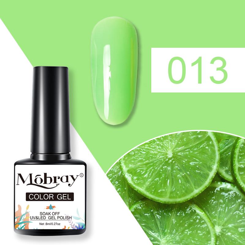 Mobray 80 barev gelový lak na nehty 8ml semipermanentní gelový lak nasáklý UV gel na nehty