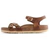 Birkenstock Suede Comfortable Soft Sole Simple Metal Buckle Beach Sandals Women Sandals Brown 1021489