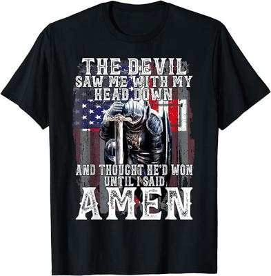 NEUES LIMITIERTES T-Shirt Unisex: Der Teufel sah mich mit gesenktem Kopf und dachte, er hätte gewonnen
