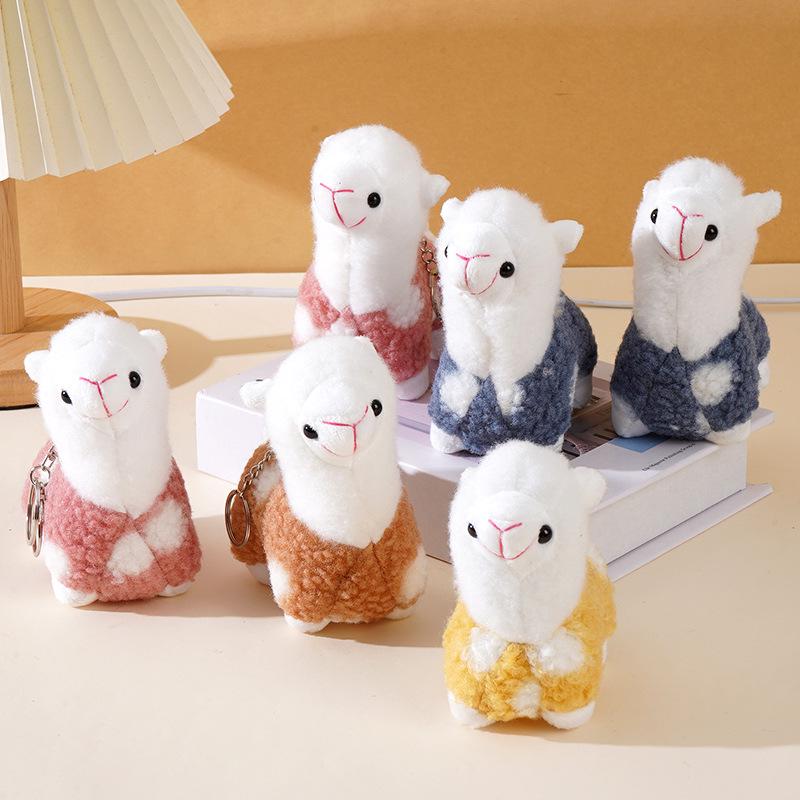 Adorable Alpaca Plush Keychain and Bag Charm