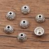 Antique Silver Flower Spacer Beads: Multi-Style, Hollow Design for DIY Bracelets & Necklaces