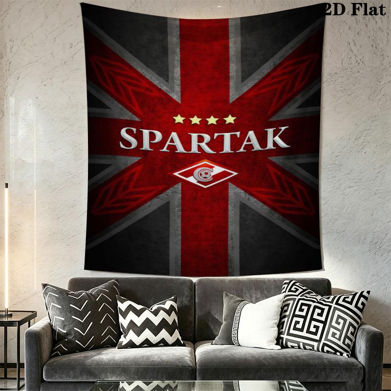 Spartak Moscow Brave Wall Hanging Printed Fabric Blanket Decorative Tapestries for Bedroom Living Room Home Decor