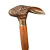 Victorian Antique Rabbit Head Handle Vintage Designer Wooden Walking Cane Sticks