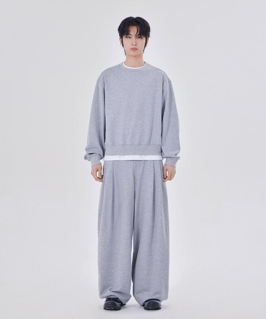 GLW Comfort Wide Two-Pleat Sweatpants Gray