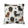 Dachshund Dixie Dog Lover Pillowcase Polyester Cushion Cover Gift Wiener Sausage Pillow Case Cover Home Square 4545cm