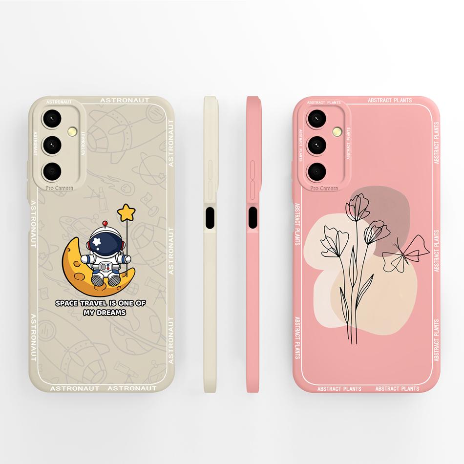 For Samsung Galaxy A24 Phone Case Cute Panda High Quality Liquid Silicone Anti Drop Soft Back Cover For Samsung A 24 Phone Shell