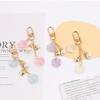 Pearls Pendant Children Resin Rose Korean Style Pendant Car Key Ring Ornaments Women Key Chain