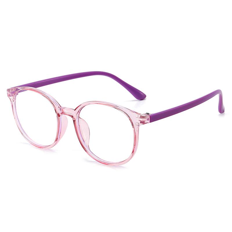 Blue Light Blocking Glasses Boy Girl Colorful Round Eyewear Party Travel Children Clear Anti Radiation Filter Glasses
