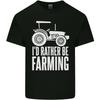 Ich wäre lieber Landwirt der einen Traktor fährt Unisex Leichtes Baumwoll-T-Shirt