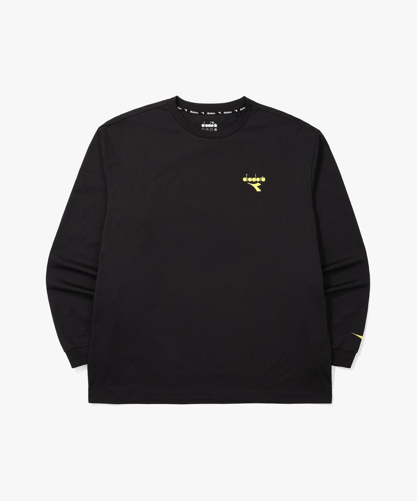 Diadora Dta Tennis Ball Long Sleeve T-Shirt Black