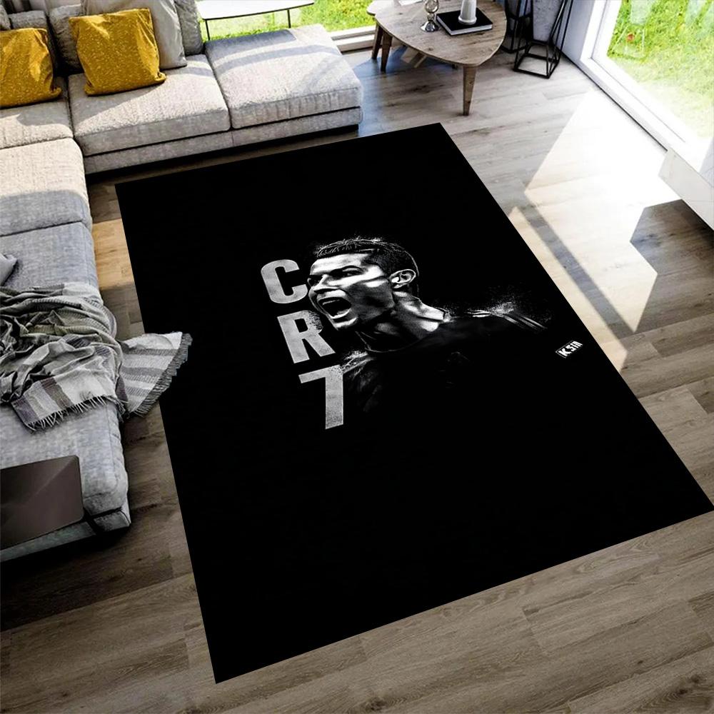 Cristiano Ronaldo Celebration Area Rug Suitable for Entryway Living Rooms Game Room Outdoor Antislip Carpet Anime Office Decor