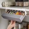 1pcs New Kitchen Self-adhesive Wall-mounted Under-Shelf Spice Organizer Spice Bottle Storage Rack Home Kitchen Supplies Storage In Stock