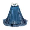 Frozen Elsa Princess Dress - Customizable Girls' Sweater Dress for Autumn and Winter