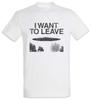 I Want To Leave Mens T-Shirt TV Series UFO Alien Sign Roswell Sign Symbol