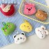 Cute Plush Beaver Doll Keychain Charm - Heart Backpack Pendant for Girls