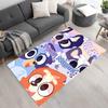 Bluey Personalized Text Area Rug Suitable for Playrooms Study Room Hallway Living Rooms Anti-slip Rug Office Home Decor Birthday/Christmas Gift