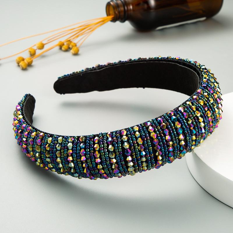 Accessories Hand-Woven Fashion Hair Tie Beads Headband Female Sponge Simple Hair