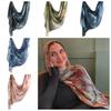 Watercolour Woven Hijab Scarf Cotton Modal Light Weight Print Islam Scarf Breathable Long Women Sunscreen Shawl Female