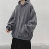 Men's Hooded Sweatshirt: Autumn/Winter Solid Color, Long-sleeve, Couple's Sports Pullover