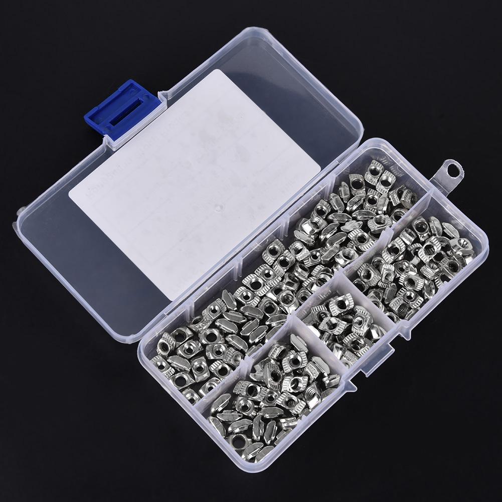 160pcs T Slot Sliding Nut Fastener Hardware M3 M4 M5 for 2020 Aluminum Profiles