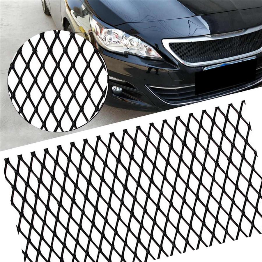 47.2 "x 15.8" Car Grille Net Aluminum Alloy Diamond Grille Mesh Ventilation Hole