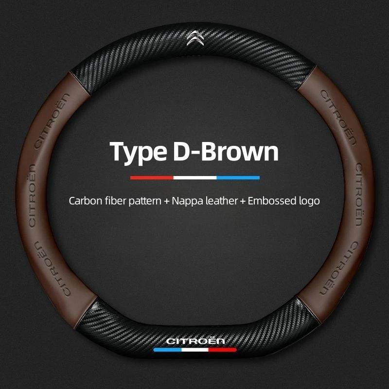 Araba Direksiyon Simidi Kılıfı Citroen C4 C3 C5 C1 C3-XR DS3 DS5 Sega Berlingo Jumper ZX Spacetourer İçin Uygundur Araba Aksesuarları