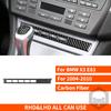 For BMW X3 E83 2004 2005 2006 2007 2008 2009 2010 Carbon Fiber Sticker Central Control Gear Box Outlet Interiors Car