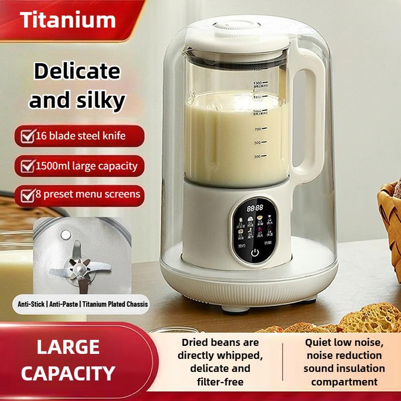 1500ML Große Kapazität Elektrischer Mixer Haushalts Intelligente Sojamilchmaschine Touchscreen Multifunktions-Kochmaschine