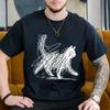 Katzen Liebhaber Geschenke T-Shirt Katzen Kunst Linien Druck T-Shirt Damen Herren Sommer Kleidung Lässig Liebe Katze Kurzarm Streetwear Y2k