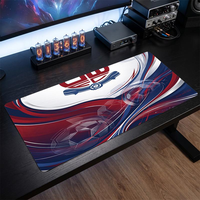 Bolton Wanderers FC Theme Pattern Mouse Pad, Soccer Logo Design XXL Gaming Desk Mat Non-Slip Computer Mouse Pad