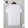European Size Men'S Short-Sleeve T-Shirt with a Barbell Design for Summer Casual Wear