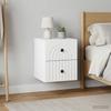 Wall Mounted Nightstand 2 Pcs White 33 X 34.5 X 40 Cm