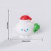 Mini Weihnachts-Schreibtischornament Schneemann Rentier Schneemann Harzfiguren Mikrolandschaft Navidad Xmas Neujahrsdekor