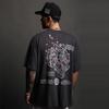 Darc Wolf Head Funny Print Workout Gym Fitness100%Cotton Men's T Shirt Short Sleeve Casual Tee Fashion Sports Oversized Y2k Tops